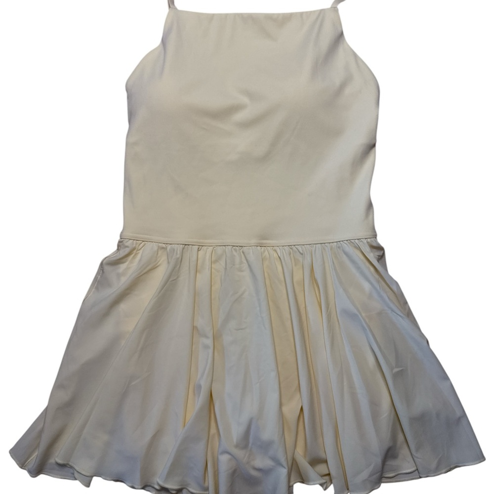 Offline by Aerie Yellow Pleated Active Dress Women’s Size Small